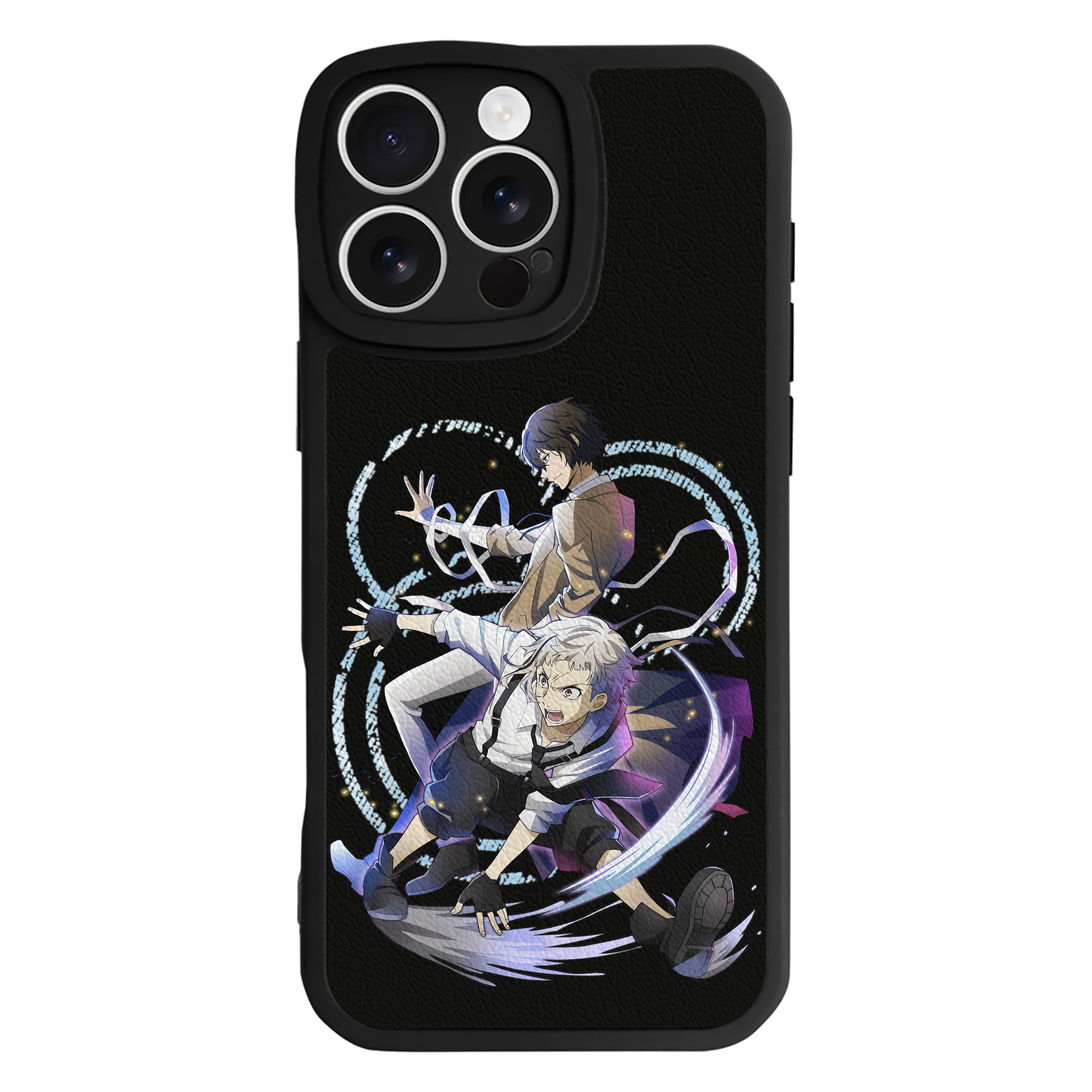 （画像用） 文豪ストレイドッグス Bungo Stray Dogs 【iPhone 16シリーズ対応】シリコンスマホケース（レザー調） 材質：シリコン